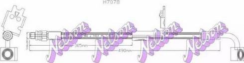 Brovex-Nelson H7078 - Гальмівний шланг autocars.com.ua