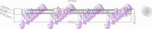 Brovex-Nelson H7104 - Гальмівний шланг autocars.com.ua