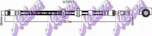 Brovex-Nelson H7254 - Гальмівний шланг autocars.com.ua