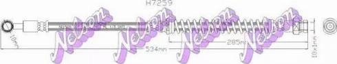 Brovex-Nelson H7259 - Гальмівний шланг autocars.com.ua