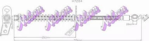 Brovex-Nelson H7284 - Гальмівний шланг autocars.com.ua