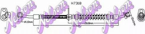 Brovex-Nelson H7318 - Гальмівний шланг autocars.com.ua