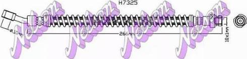 Brovex-Nelson H7325 - Гальмівний шланг autocars.com.ua
