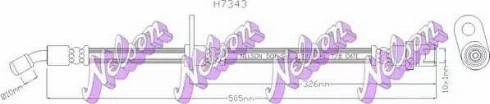 Brovex-Nelson H7343 - Гальмівний шланг autocars.com.ua