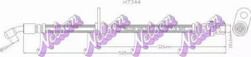 Brovex-Nelson H7344 - Гальмівний шланг autocars.com.ua