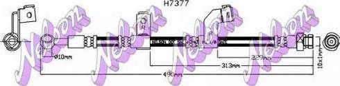 Brovex-Nelson H7377 - Гальмівний шланг autocars.com.ua