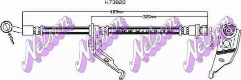 Brovex-Nelson H7382Q - Гальмівний шланг autocars.com.ua