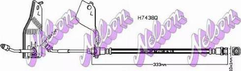 Brovex-Nelson H7438Q - Гальмівний шланг autocars.com.ua