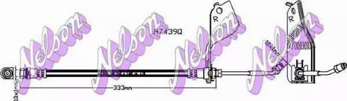 Brovex-Nelson H7439Q - Гальмівний шланг autocars.com.ua