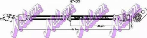 Brovex-Nelson H7453 - Гальмівний шланг autocars.com.ua