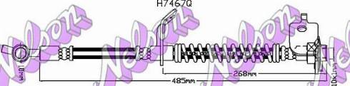 Brovex-Nelson H7467Q - Тормозной шланг autodnr.net