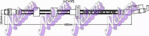 Brovex-Nelson H7495 - Тормозной шланг autodnr.net