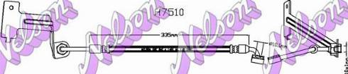 Brovex-Nelson H7510 - Гальмівний шланг autocars.com.ua