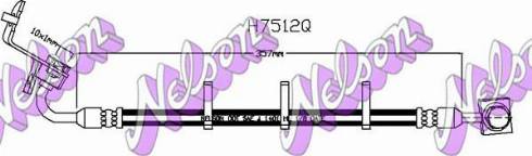 Brovex-Nelson H7512Q - Гальмівний шланг autocars.com.ua