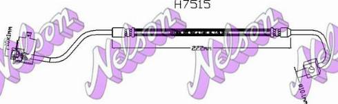 Brovex-Nelson H7515 - Гальмівний шланг autocars.com.ua