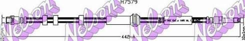 Brovex-Nelson H7579 - Гальмівний шланг autocars.com.ua