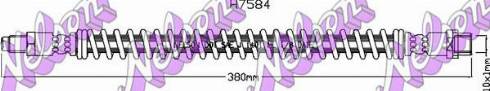 Brovex-Nelson H7584 - Гальмівний шланг autocars.com.ua