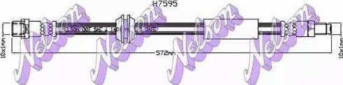 Brovex-Nelson H7595 - Гальмівний шланг autocars.com.ua