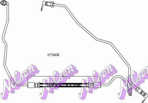 Brovex-Nelson H7668 - Гальмівний шланг autocars.com.ua