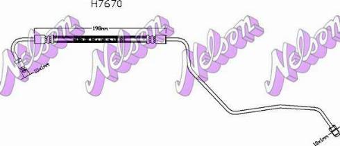 Brovex-Nelson H7670 - Гальмівний шланг autocars.com.ua