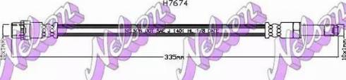 Brovex-Nelson H7674 - Гальмівний шланг autocars.com.ua