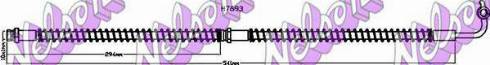 Brovex-Nelson H7693 - Гальмівний шланг autocars.com.ua