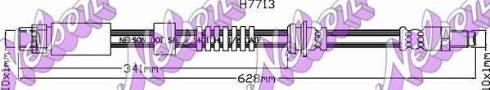 Brovex-Nelson H7713 - Гальмівний шланг autocars.com.ua