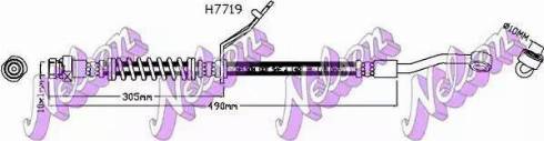 Brovex-Nelson H7719 - Гальмівний шланг autocars.com.ua