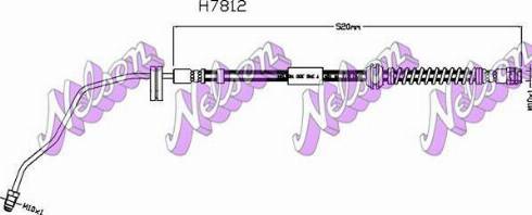 Brovex-Nelson H7812 - Тормозной шланг autodnr.net