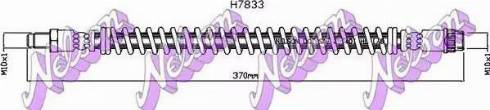 Brovex-Nelson H7833 - Гальмівний шланг autocars.com.ua