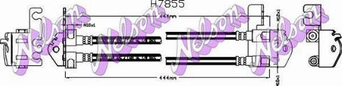 Brovex-Nelson H7855 - Гальмівний шланг autocars.com.ua