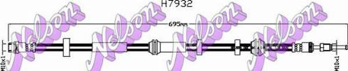 Brovex-Nelson H7932 - Гальмівний шланг autocars.com.ua