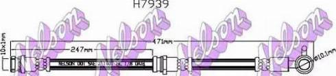 Brovex-Nelson H7939 - Гальмівний шланг autocars.com.ua
