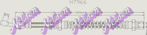 Brovex-Nelson H7966 - Гальмівний шланг autocars.com.ua