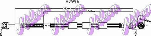 Brovex-Nelson H7996 - Гальмівний шланг autocars.com.ua