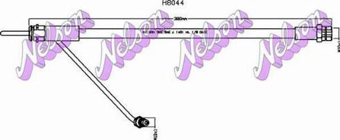 Brovex-Nelson H8044 - Гальмівний шланг autocars.com.ua