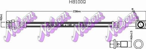 Brovex-Nelson H8100Q - Гальмівний шланг autocars.com.ua