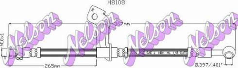 Brovex-Nelson H8108 - Гальмівний шланг autocars.com.ua