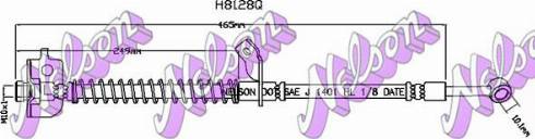 Brovex-Nelson H8128Q - Гальмівний шланг autocars.com.ua