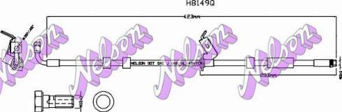 Brovex-Nelson H8149Q - Гальмівний шланг autocars.com.ua