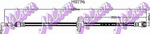 Brovex-Nelson H8196 - Гальмівний шланг autocars.com.ua