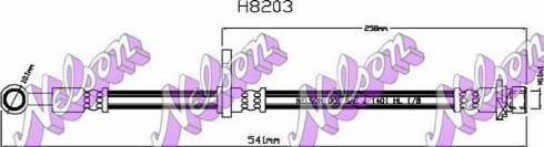 Brovex-Nelson H8203 - Гальмівний шланг autocars.com.ua