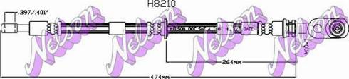 Brovex-Nelson H8210 - Гальмівний шланг autocars.com.ua