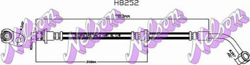 Brovex-Nelson H8252 - Гальмівний шланг autocars.com.ua