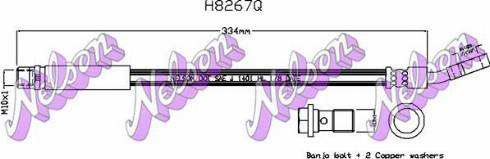 Brovex-Nelson H8267Q - Гальмівний шланг autocars.com.ua
