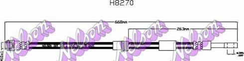 Brovex-Nelson H8270 - Гальмівний шланг autocars.com.ua