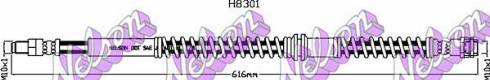 Brovex-Nelson H8301 - Гальмівний шланг autocars.com.ua