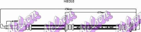 Brovex-Nelson H8310 - Гальмівний шланг autocars.com.ua