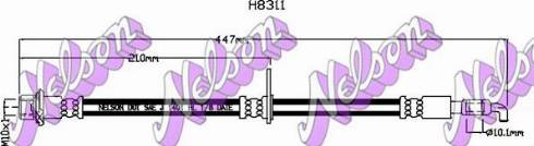 Brovex-Nelson H8311 - Гальмівний шланг autocars.com.ua