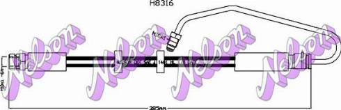 Brovex-Nelson H8316 - Гальмівний шланг autocars.com.ua